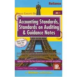 Concise Concepts On Accounting Standards , Standards On Auditing And Guidance Notes Book Covers Paper No.1,5 And 6 Edn. May 2013 As1 For CA IPCC